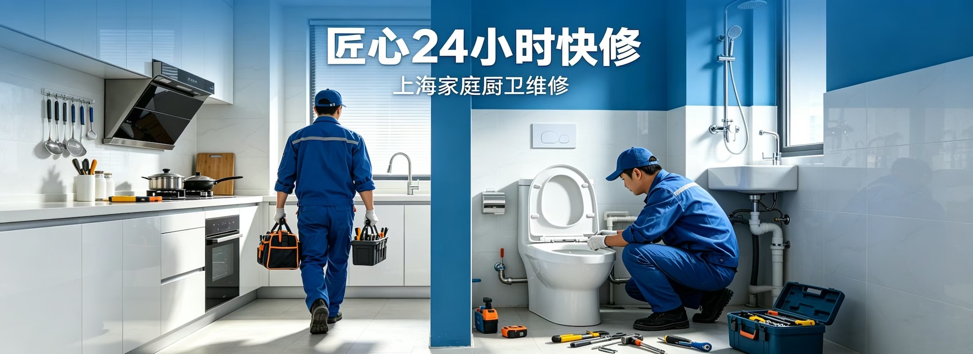 匠心24小时快修服务广告图